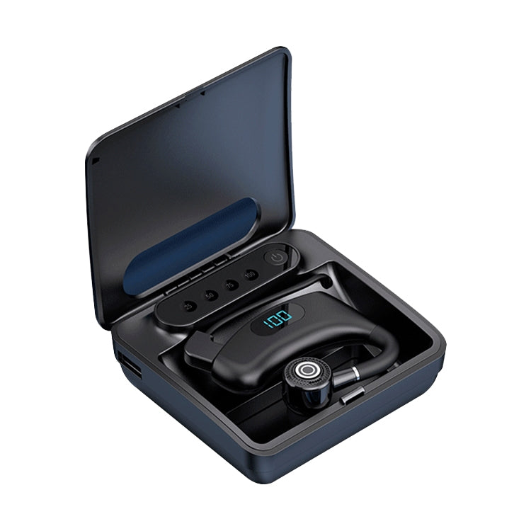 V12 Bluetooth 5.2 Auricolare Bluetooth wireless con display digitale LED intelligente stile orecchio appeso da lavoro con scatola di ricarica V12 Bluetooth 5.2 Auricolare Bluetooth wireless con display digitale LED intelligente stile orecchio appeso da lavoro con scatola di ricarica